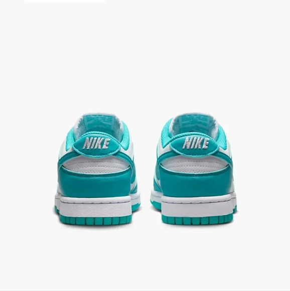 Nike Dunk Low Womens Teal Sneakers Shoes Customized with Swarovski Crystals - Picture 6 of 6